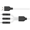 USB kabl, 3in1, microUSB, type C, Lightning, 1.2 met., 2 A