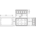 Razvodna kutija podžbuk 200x130, IP30