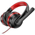 Slušalice sa mikrofonom, gaming, 3.5 mm / USB, crvena