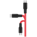 USB kabl za smartphone,silikonski,1.2 met,2 A, crno/crvena