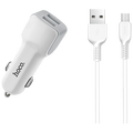 Auto punjač sa micro USB kabelom, 2 x USB, 5 V/2.4 A