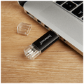 USB Flash drive 32GB, USB 3.2, USB-C, USB-A, Twist Line