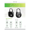 Lokot/katanac sa otiskom prsta ( fingerprint ), IP66