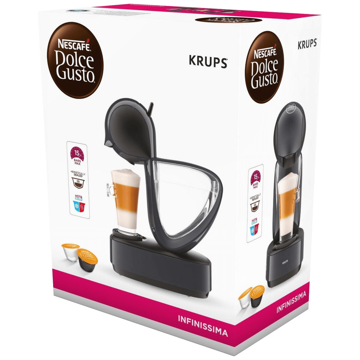 Dolce gusto krups infinissima. Капсульная кофемашина Dolce gusto Krups Infinissima. Кофемашина капсульного типа Dolce gusto Krups Infinissima kp173b10. Капсульная кофемашина Krups Infinissima kp173b.. Кофеварка капсульная Krups Nescafe Dolce gusto Infinissima kp173b10.
