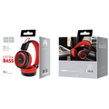 Slušalice bežične / žične, Bluetooth/ 3.5 mm, crvena