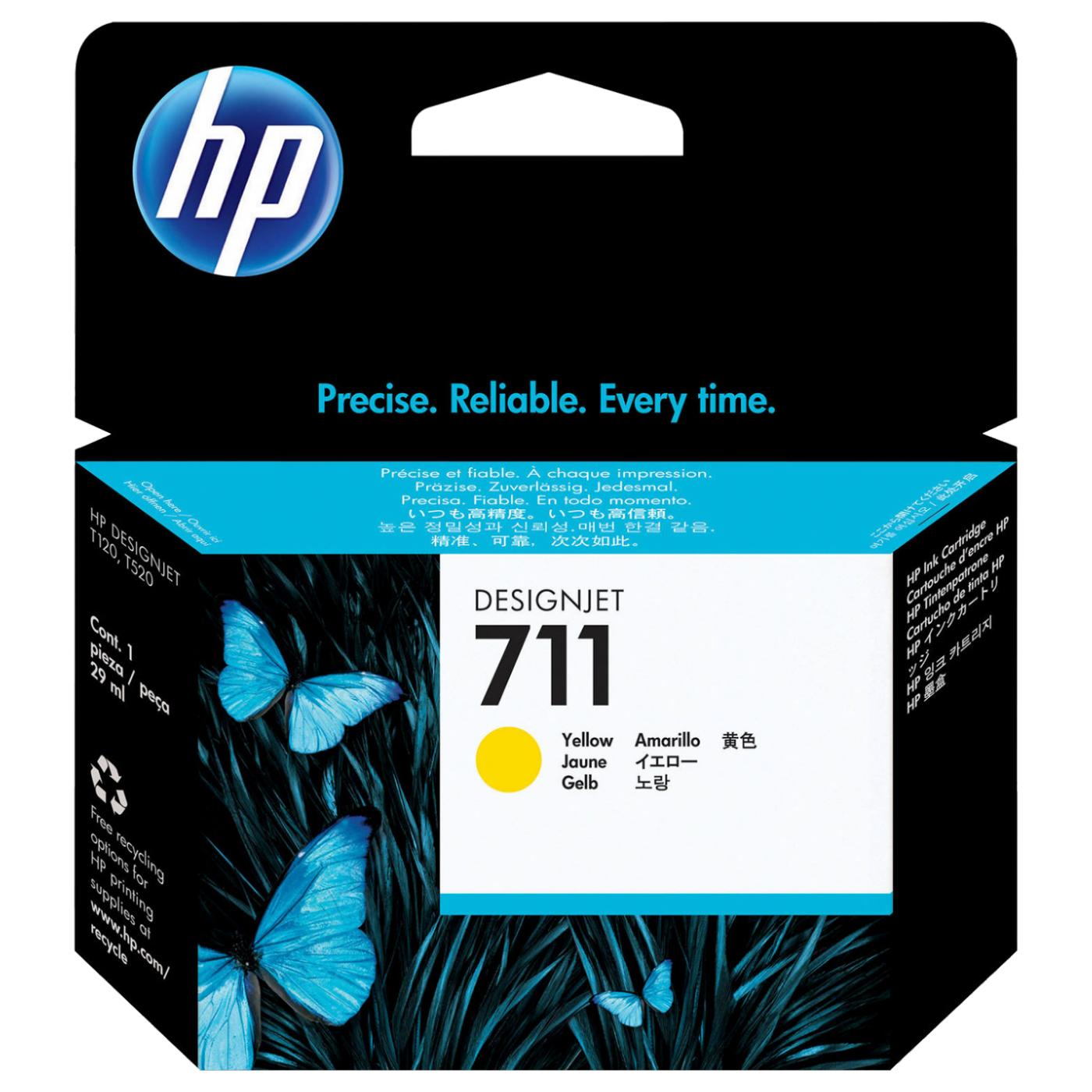 Tinta 711 ( CZ132A ), 29ml, yellow