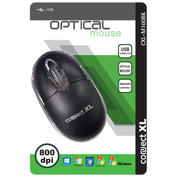Miš optički, 800dpi, USB, crna boja