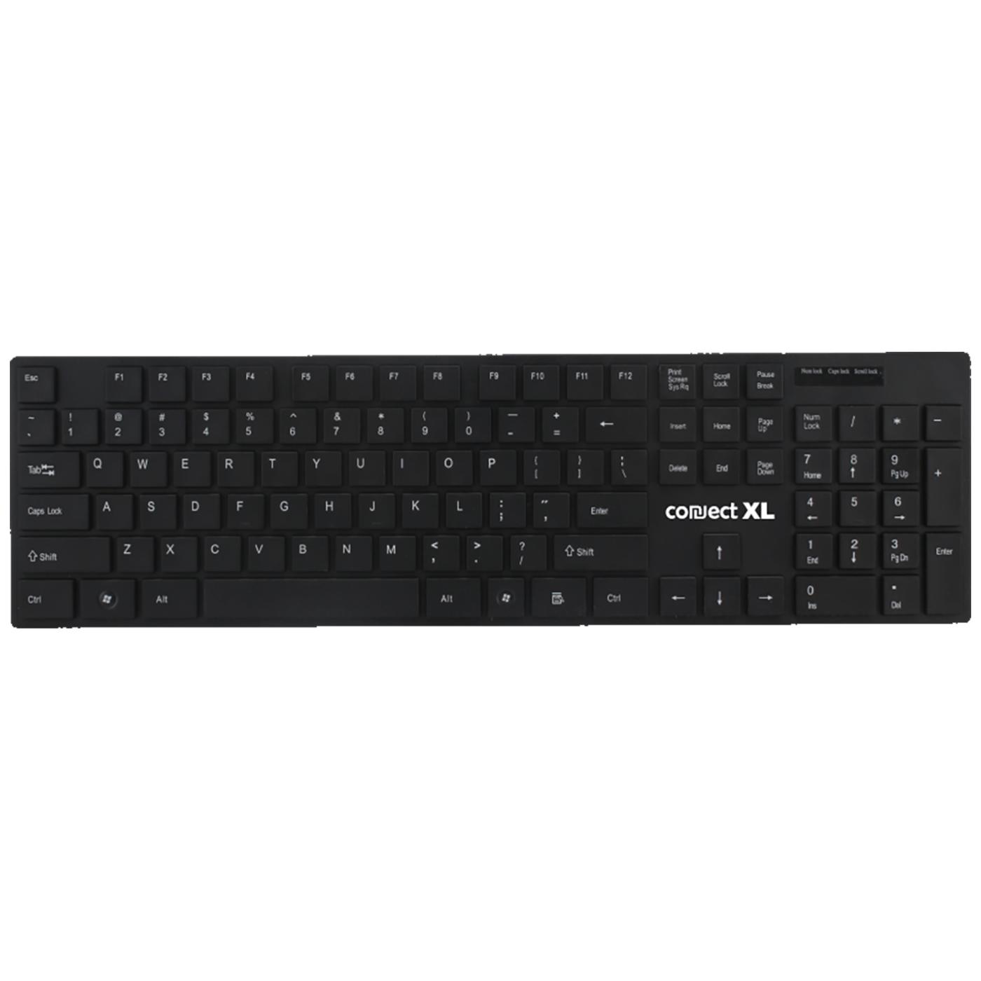 Tastatura sa multimedijalnim tipkama, USB, SLIM, crna boja