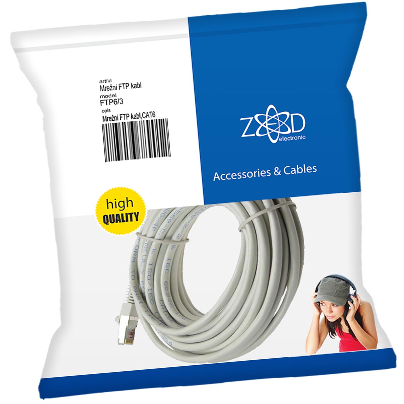 Mrežni FTP kabl, CAT6, 3 met