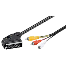 Scart - RCA (činč) kabl sa prekidačem, dužina 1.5 met