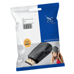 Adapter HDMI na VGA + audio