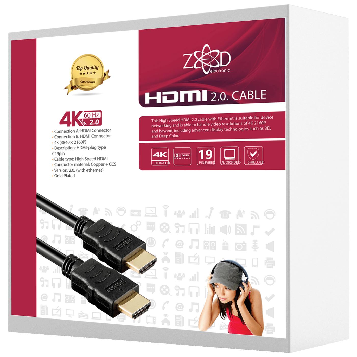 HDMI 2.0 kabl, 4K, dužina 10,0 met.