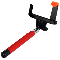 Selfiestick za smartphone, bluetooth, crveni