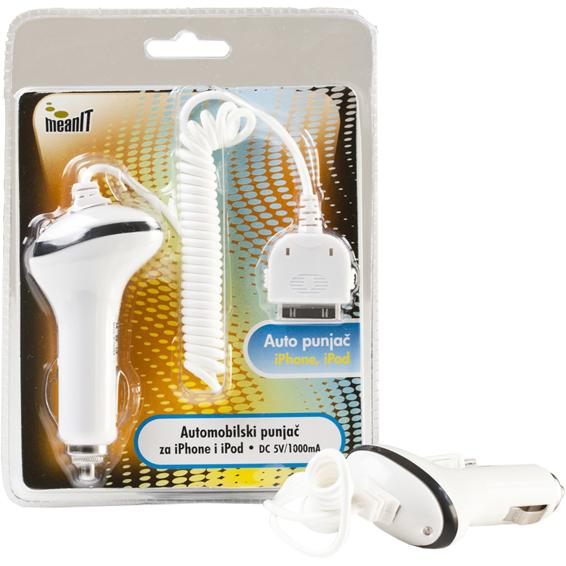 Auto punjač za Iphone 4/ iPOD, 30 pin