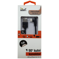USB kabl za Iphone 5 / 6, dužina 1.0 metar, crni