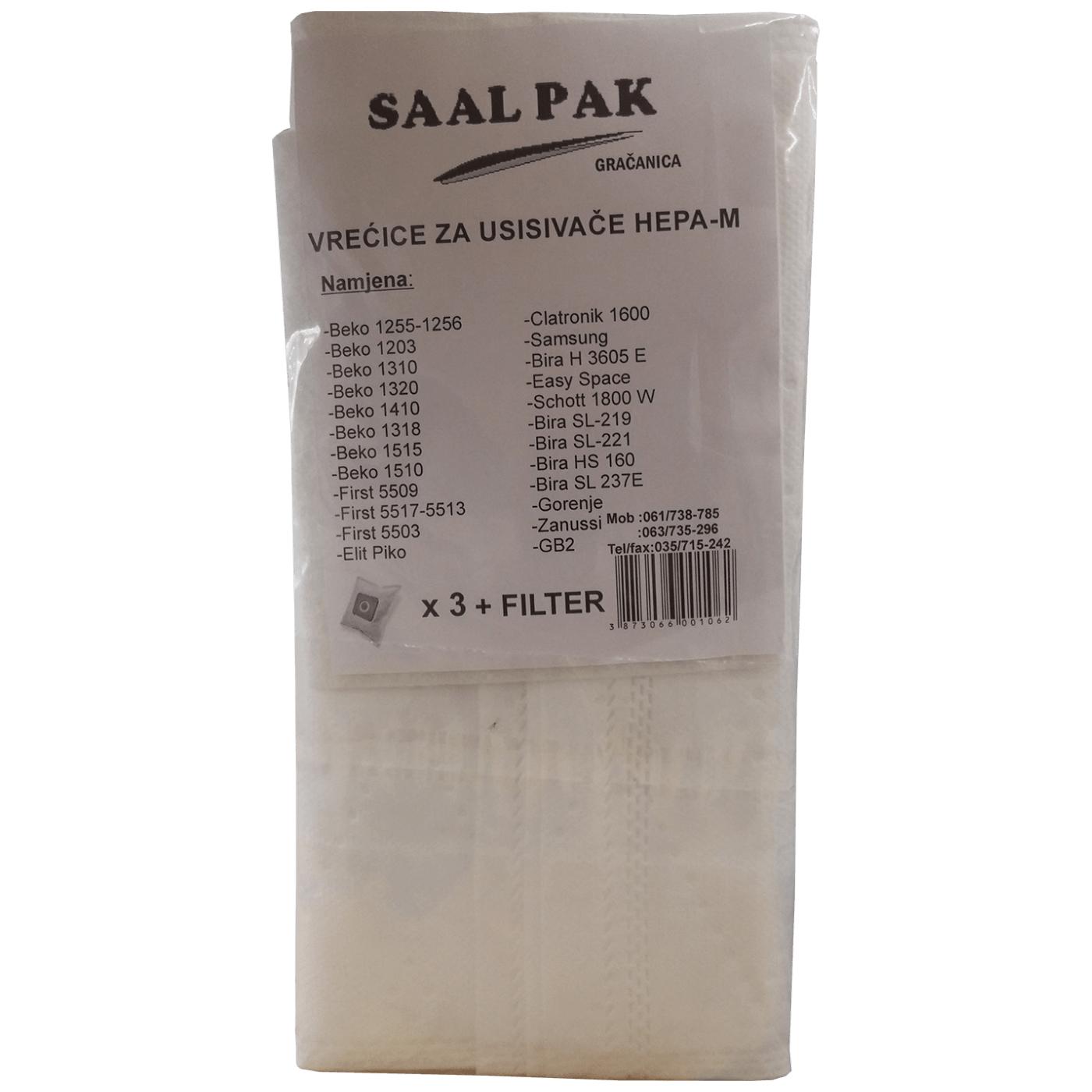 Vrećice za usisavač 3/1, Hepa-M