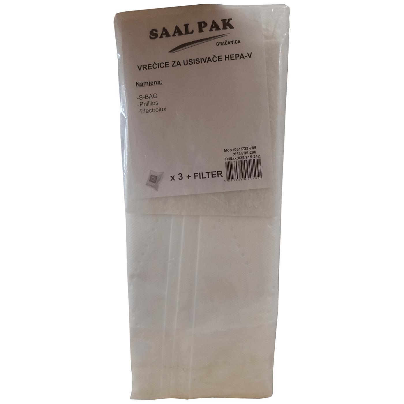 Vrećice za usisavač 3/1, Hepa S-BAG
