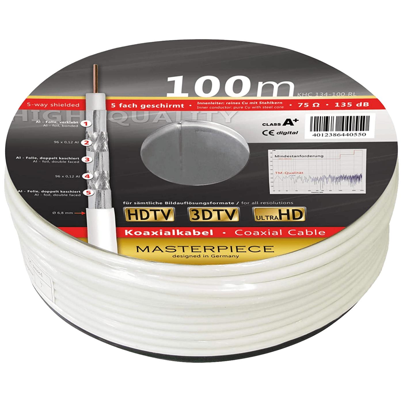 Koaksijalni kabl RG-6, CCS, 135dB, 100 met., A+