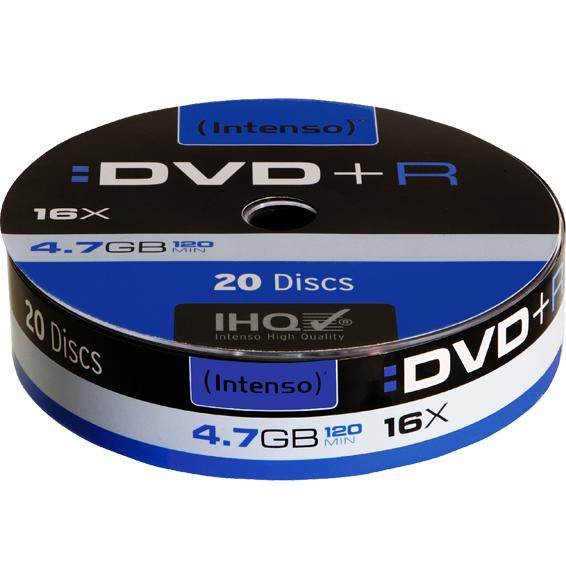 DVD+R 4,7GB pak. 20 komada Spindle