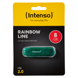 USB Flash drive 8GB Hi-Speed USB 2.0, Rainbow Line, ZELENI