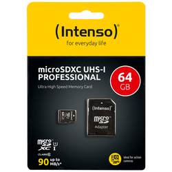 Micro SDHC/SDXC kartica 64GB Class 10, UHS-I +adapter, Pro