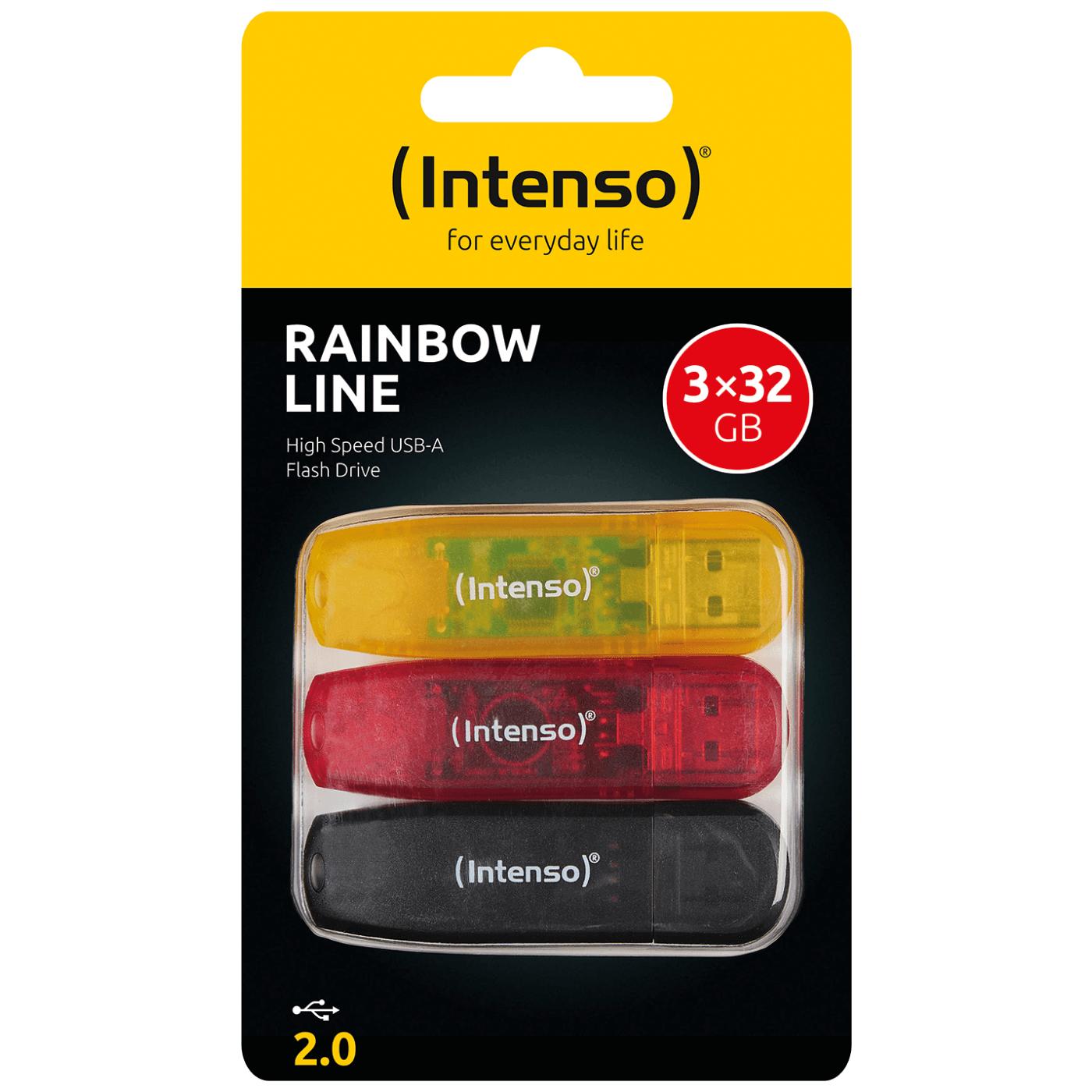 USB Flash drive 32GB Hi-Speed USB 2.0,Rainbow Line, 3 kom