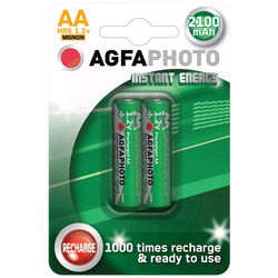 Punjiva baterija, AA, 1.2 V, 2100 mAh, blister 2 kom.