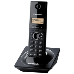 Telefon bežični, DECT/GAP, 1.25 inch LED display, crni