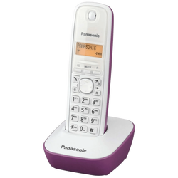 Telefon bežični, LED display, bijelo/ljubičasti