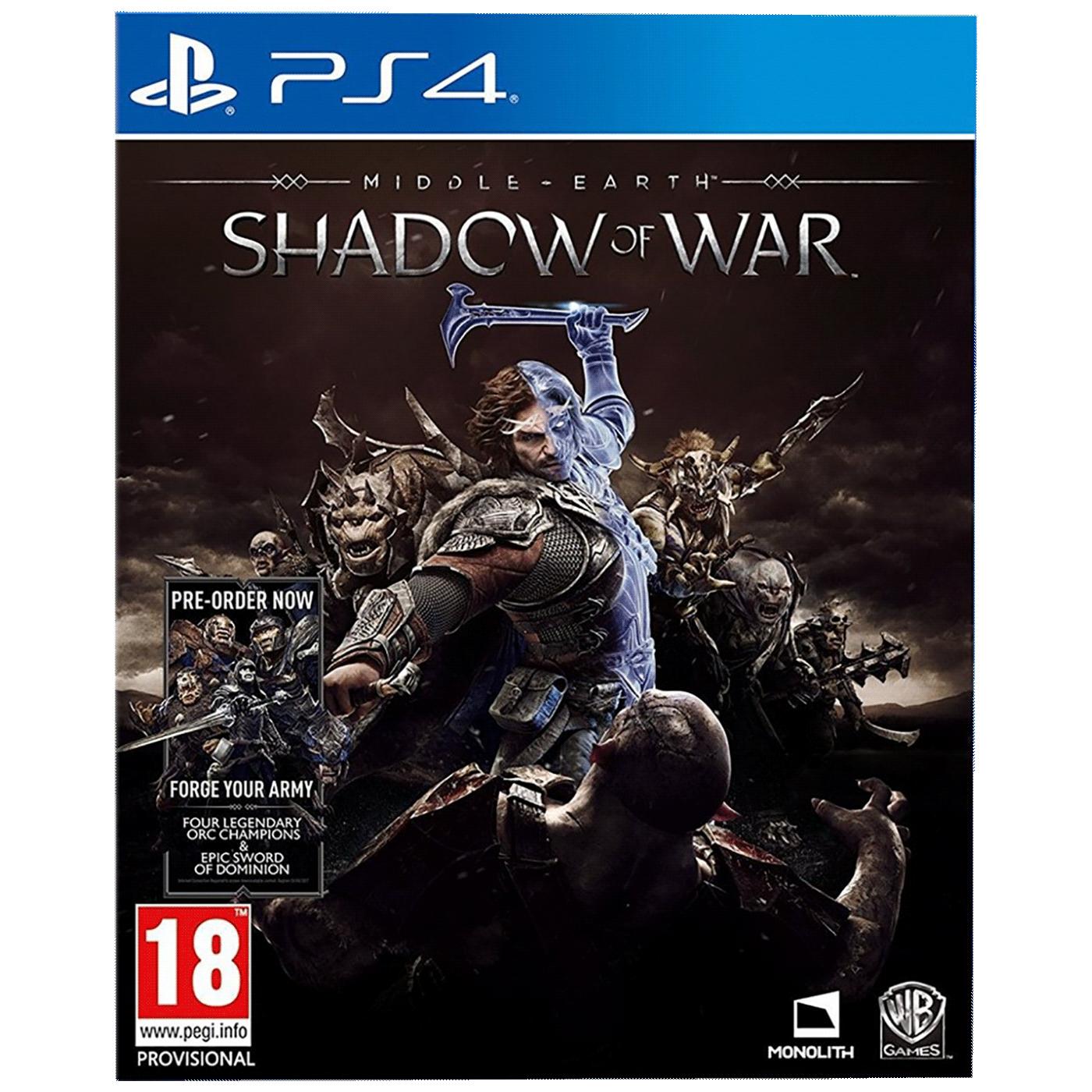Igra PlayStation 4: Middle Earth: Shadow of War PS4