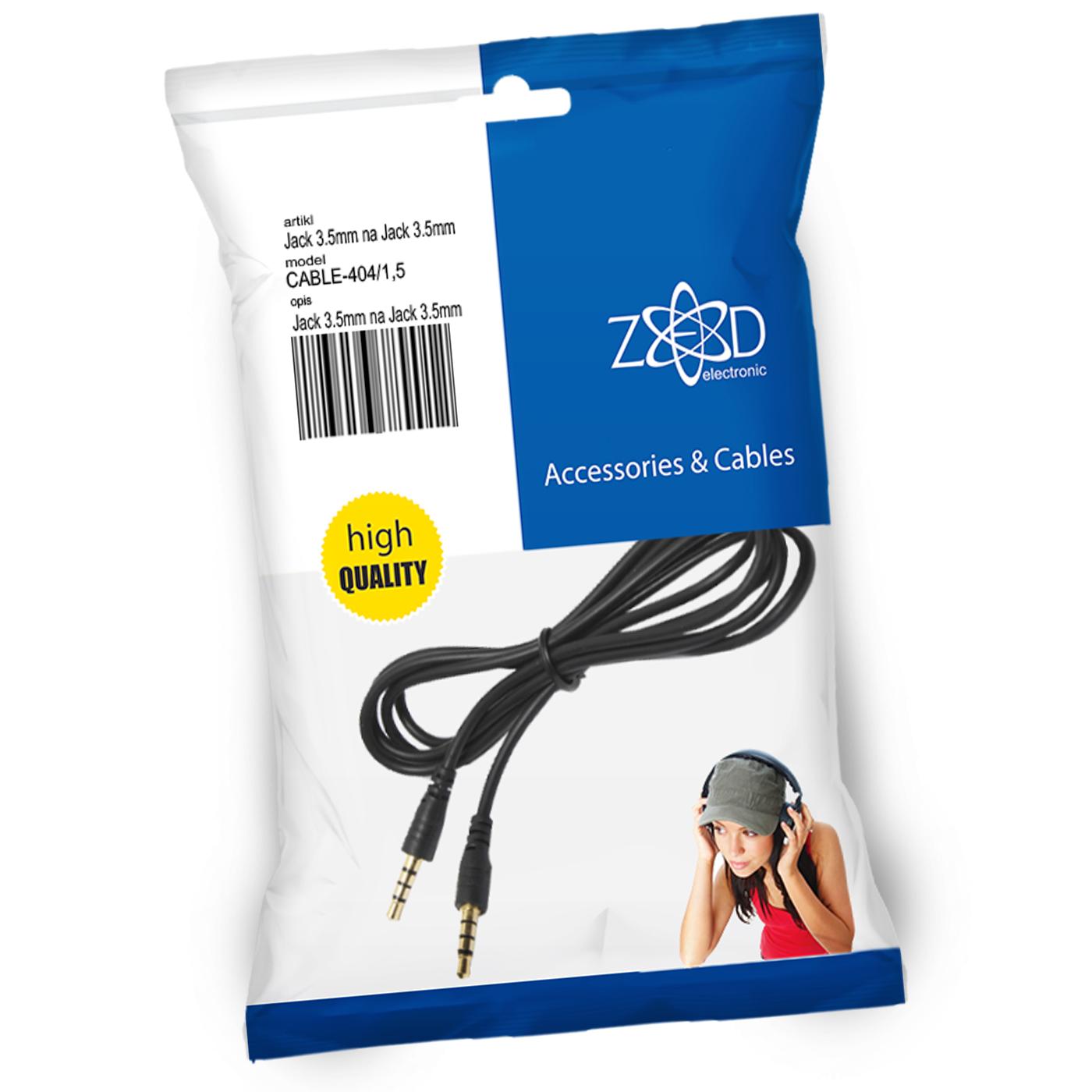 Jack 3.5mm na Jack 3.5mm kabl, dužina 1.5 metara