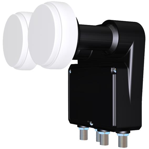 LNB,Monoblock 2 satelita na 4 prijemnika,raspon 6°,sum 0.2dB