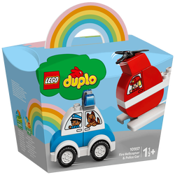 Vatrogasni helikopter i policijski automobil, LEGO Duplo