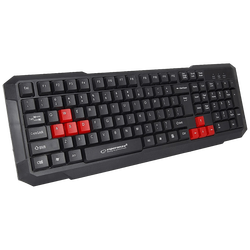 Tastatura , gaming, USB, Aspis Red
