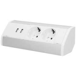 Produžni kabel sa 2 x Schuko utičnice, 2 x USB, ugradbena