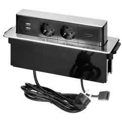 Produžni kabel sa 2 x Schuko,2 x USB utičnice,HDMI,ugradbena