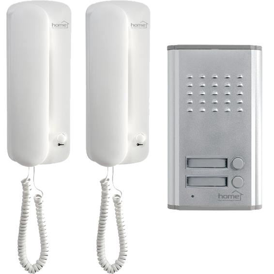 Interfon žični sa dvije unutarnje jedinice, elek.otvaranje 