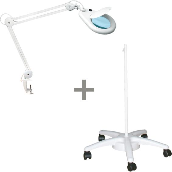 Lupa sa svjetlom NKL01 + stalak NKLA, set