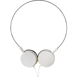 Slušalice, stereo,  3,5mm, okretljivi zvučnici, bijele