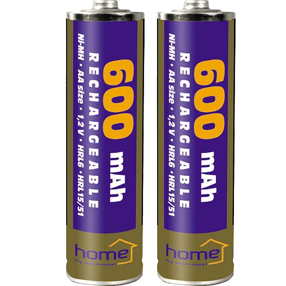 Baterija punjiva AA, 600mAh, blister 2 kom