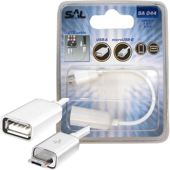 USB micro OTG kabl, dužina 16 cm, USB 2.0
