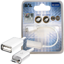 USB micro OTG kabl, dužina 16 cm, USB 2.0