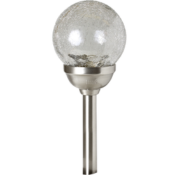 Solarna vrtna LED lampa, staklena sfera, 600 mAh