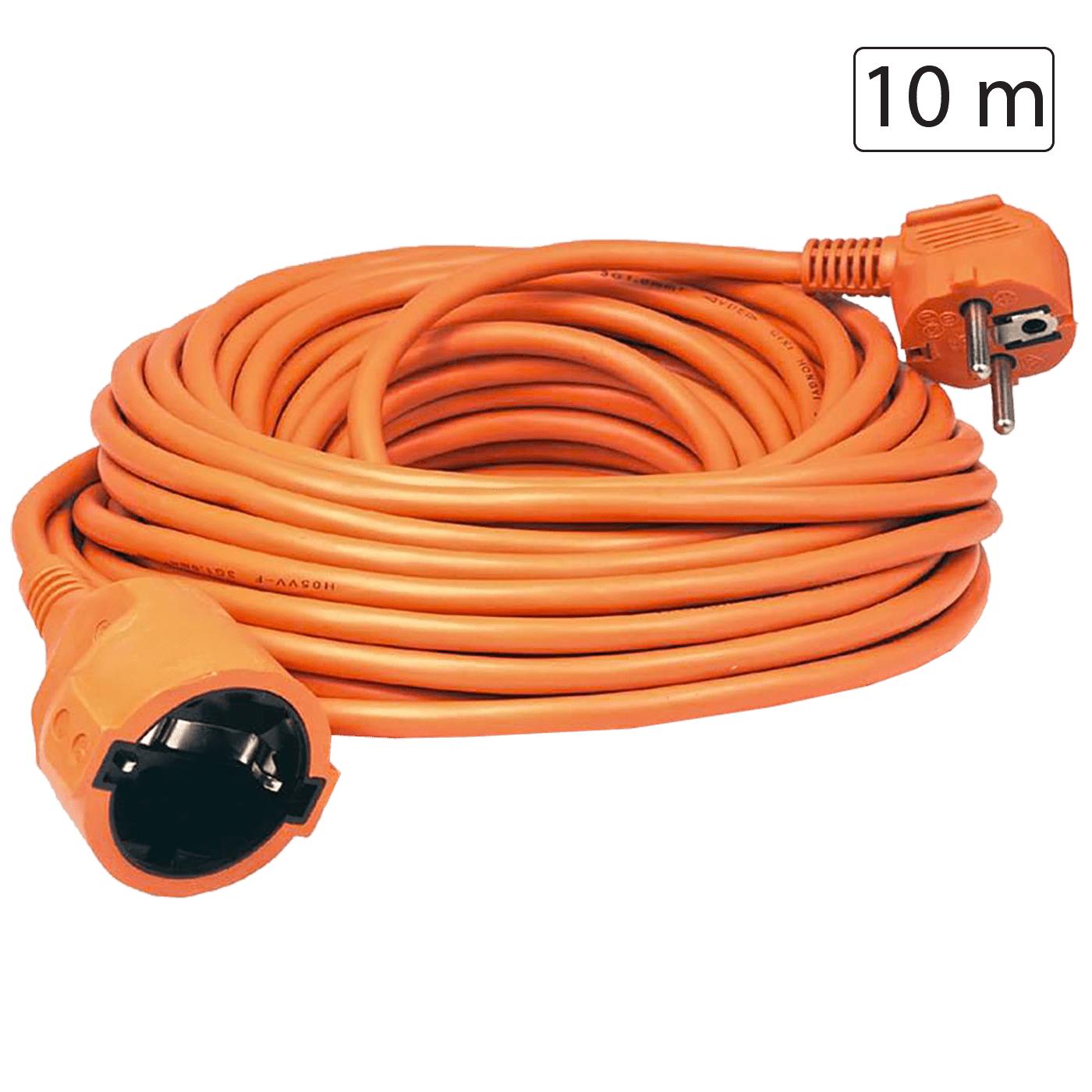 Produžni strujni kabl 1 utičnica, 10m, H05VV-F 3G, orange