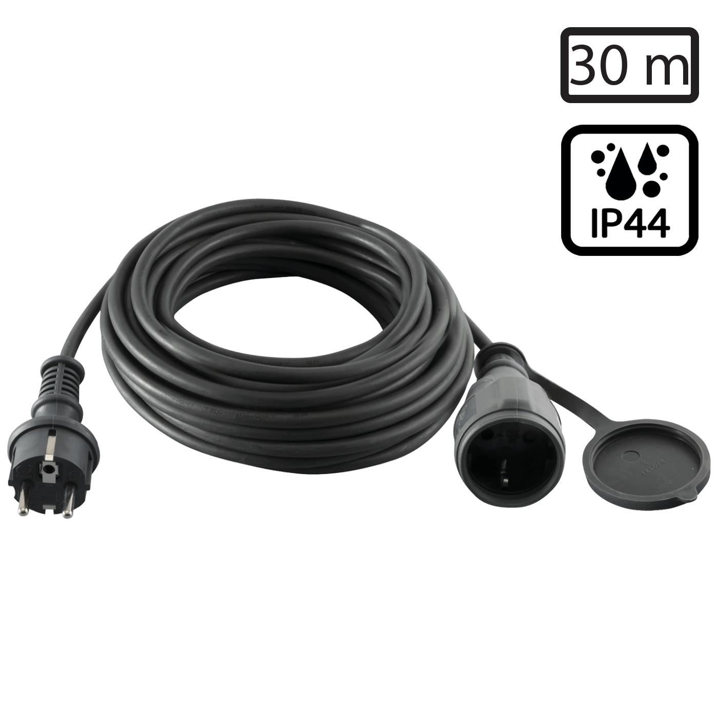 Produžni strujni kabl, gumirani, 1 utičnica, 30 m, H05RR-F