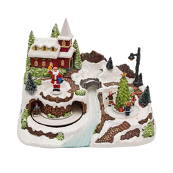 Dekorativna LED rasvjeta, diorama, selo