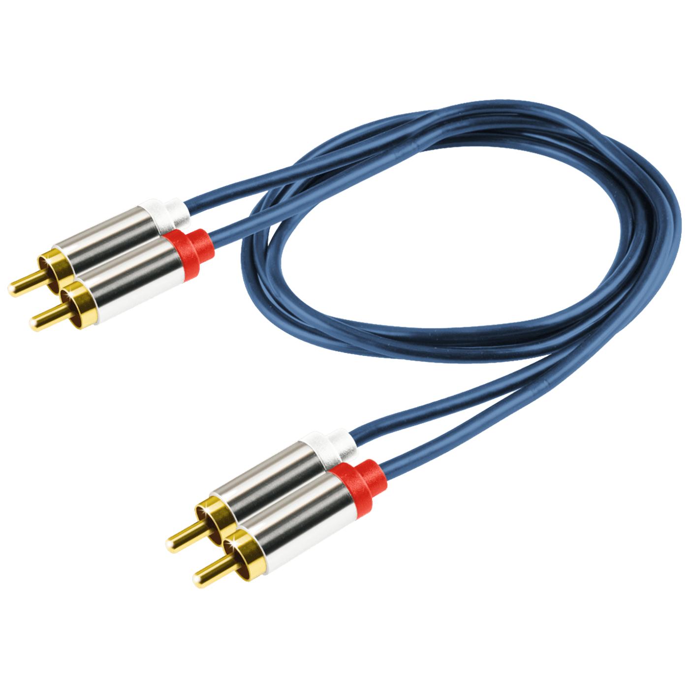 RCA stereo kabl,2xRCA muški, 2xRCA muški,premium kv., 4.0m