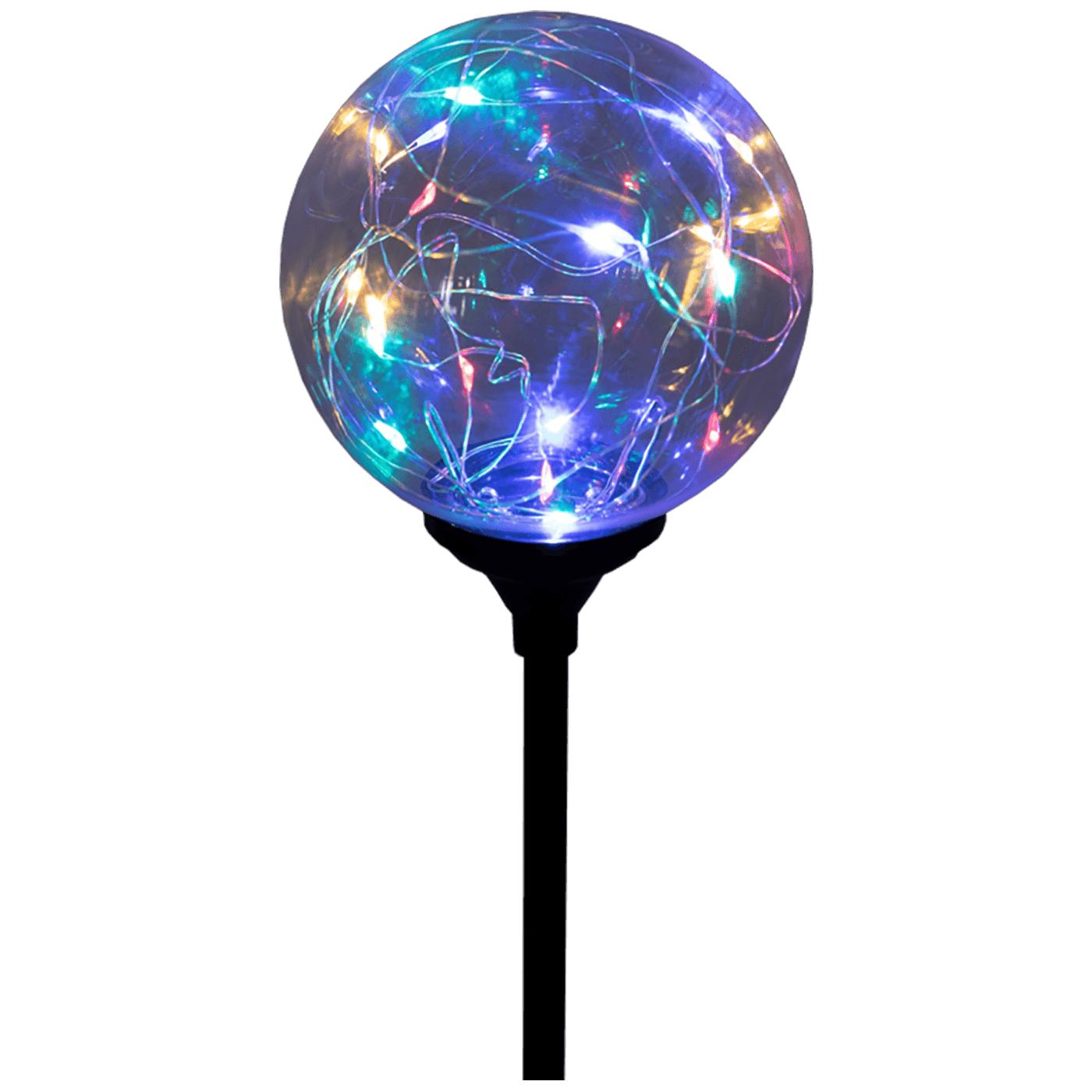 Solarna vrtna LED lampa, staklo/plastika, 600 mAh