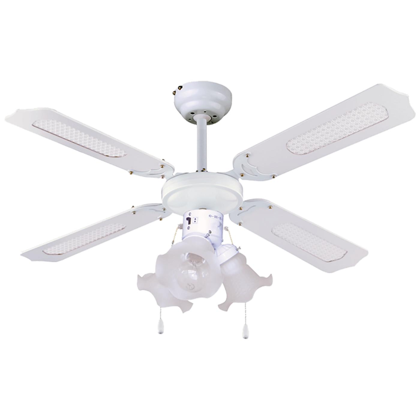 Ventilator stropni sa rasvjetom, E27, 3 x 60W