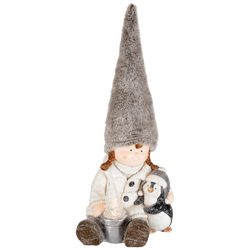 Dekorativna rasveta, keramička figura, djevojčica